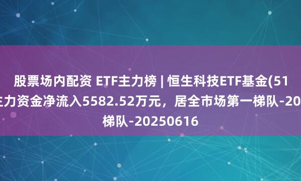 股票场内配资 ETF主力榜 | 恒生科技ETF基金(513260)主力资金净流入5582.52万元，居全市场第一梯队-20250616
